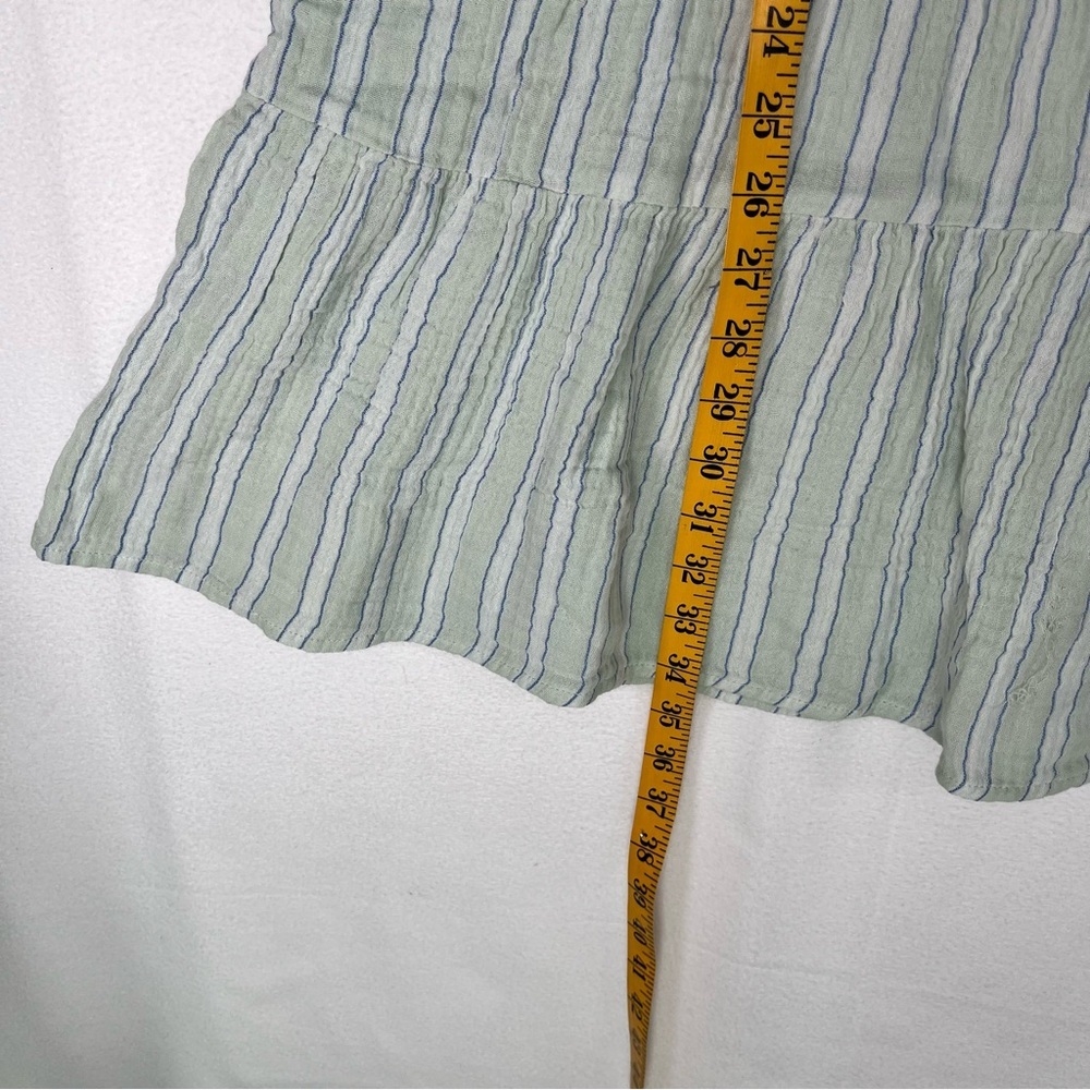 Universal Thread Light Green Striped Sleeveless Tiered Dress Boho Coastal Size S - Picture 12 of 13